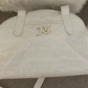 Juicy Couture Cream Embossed Travel Bag